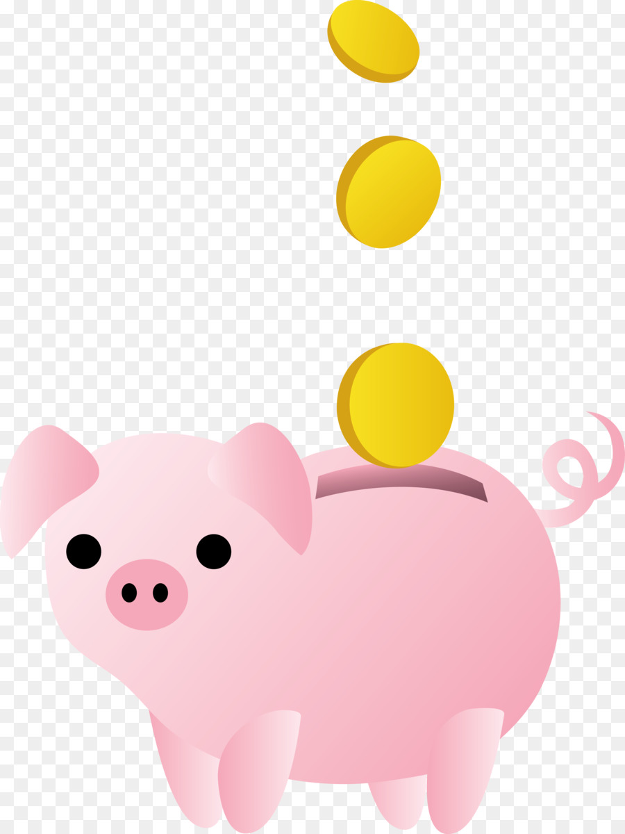 Piggy Bank Clipart Bank Money Pig Transparent Clip Art - 