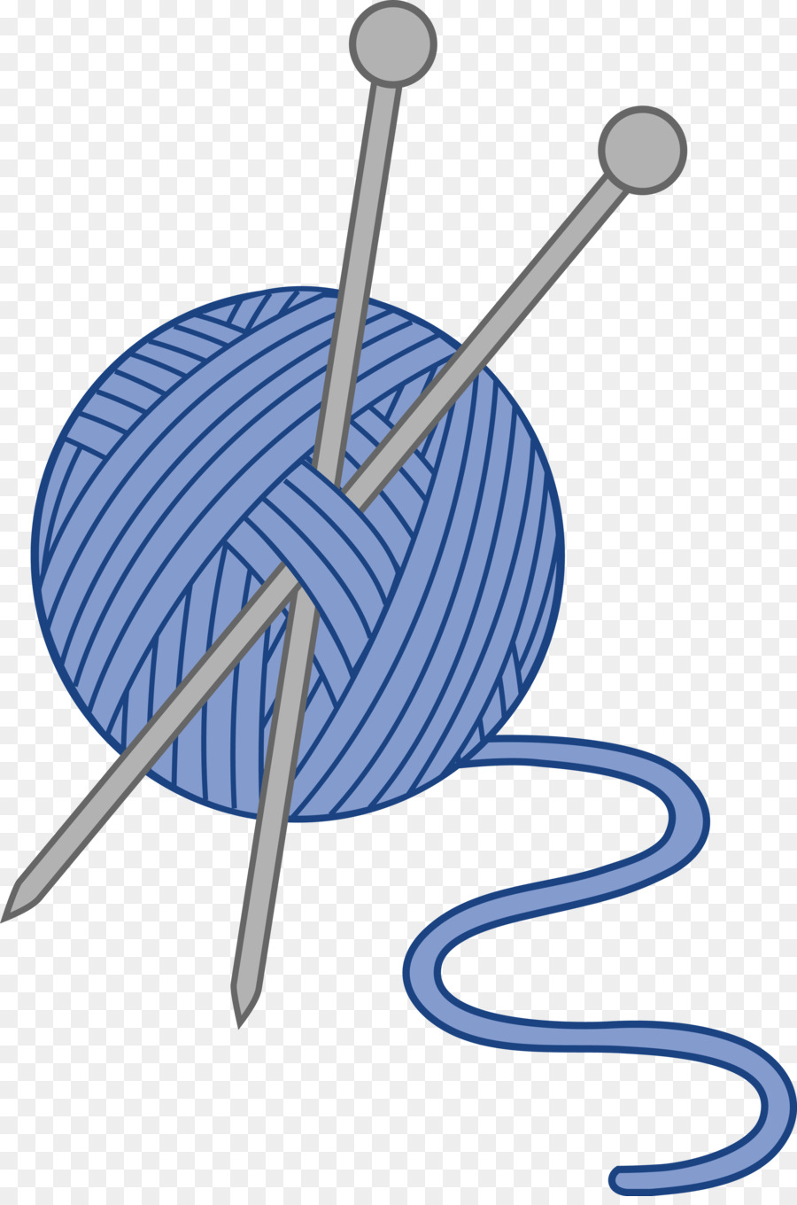 Clipart knitting needles and yarn