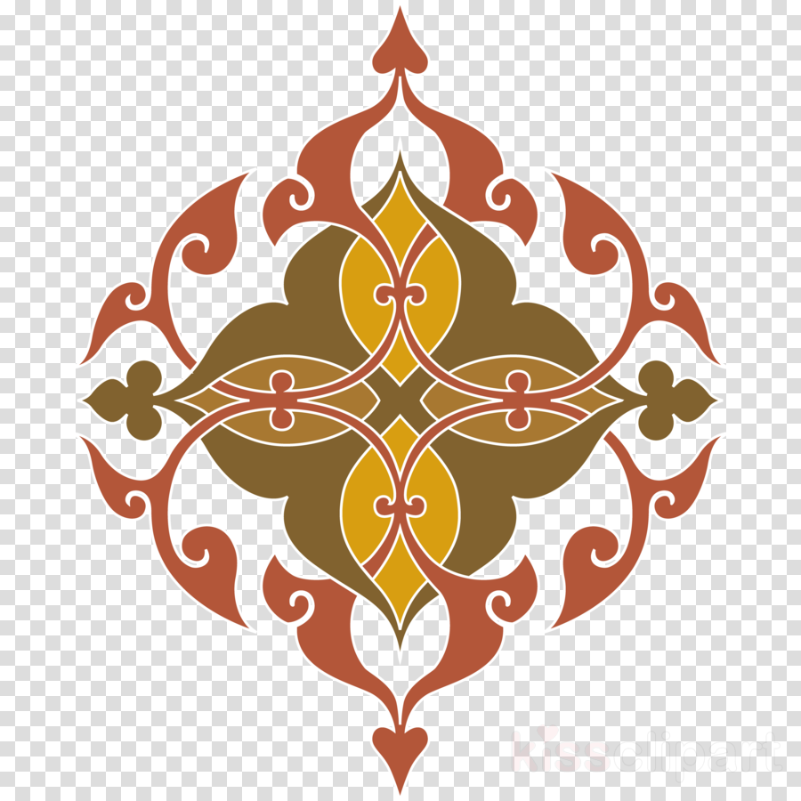 Eid Mubarak Arabic Islamic Calligraphy With Seamless Pattern