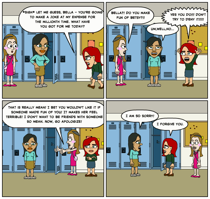 Bullying Comic Strip