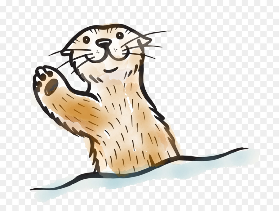 Otter Cartoon clipart - Otter, Cat, transparent clip art