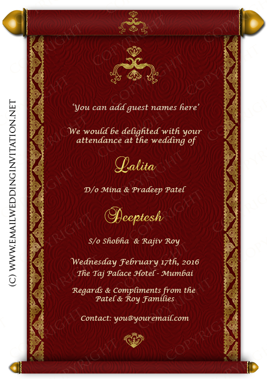 Invitation Card Format For Wedding In Marathi - Infoupdate.org