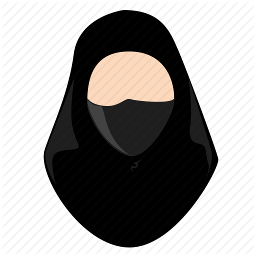 Wanita Hijab Kartun Logo - Logo Keren