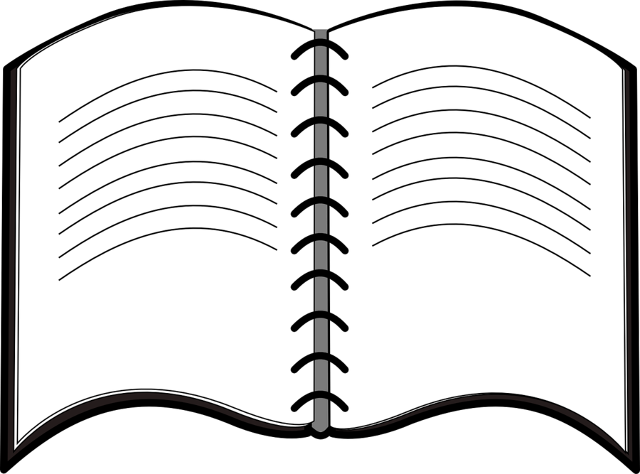 Book Black And White Clipart Notebook Book Tree Transparent Clip Art