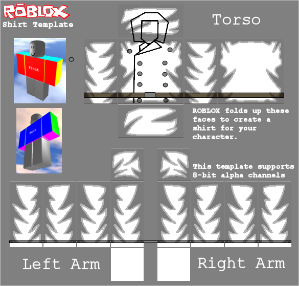 Roblox Shading Template White Background
