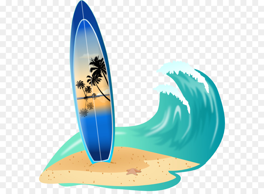 Water Cartoon Clipart Surfboard Surfing Water Transparent