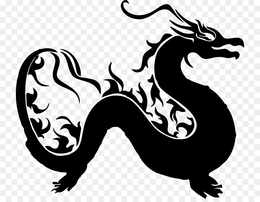 Chinese Dragon Clipart Dragon Illustration Silhouette