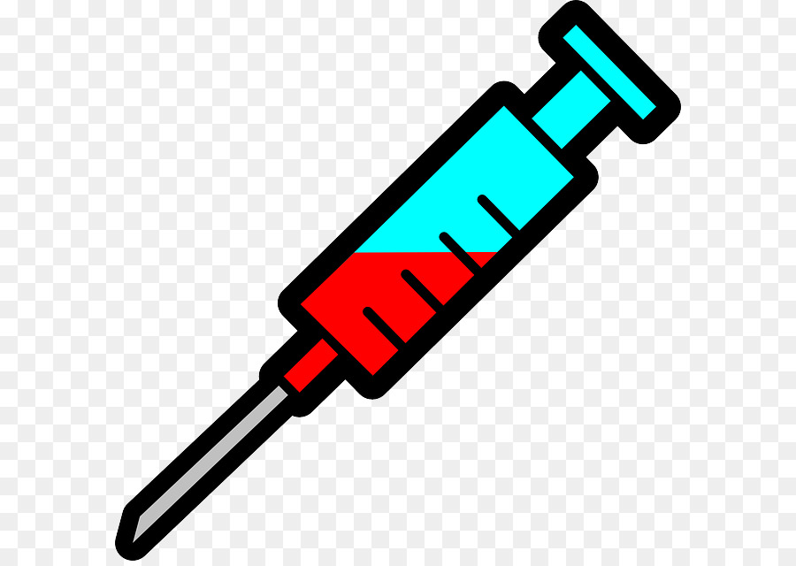 Syringe Cartoon Clipart. 