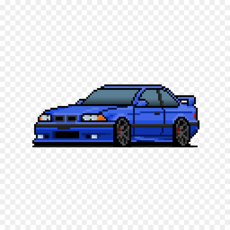 Pixel Art Clipart Car Pixel Blue Transparent Clip Art