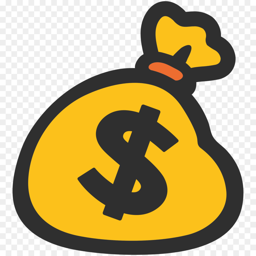 Money Bag Emoji clipart - Emoji, Yellow, Font, transparent clip art