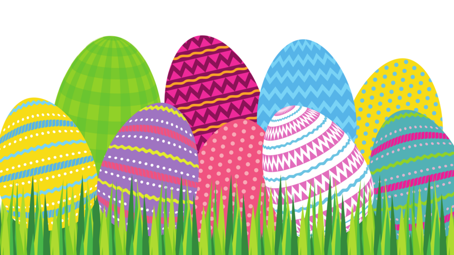 Easter Egg Background Clipart Easter Holiday Grass