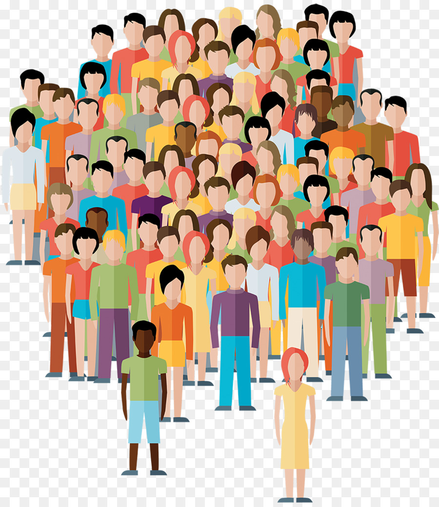 Crowd Of People Cartoon Transparent - The resolution of png image is 678x60...
