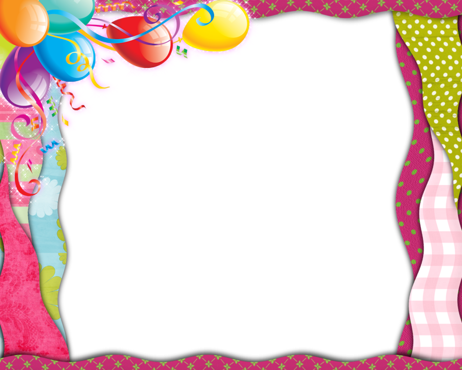 Party Background Frame Clipart Birthday Party Balloon Transparent Clip Art