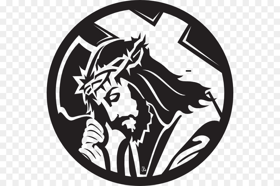 Black Silhouette Jesus Clipart - Belajar Dari Buaian Sampai Liang Lahat
