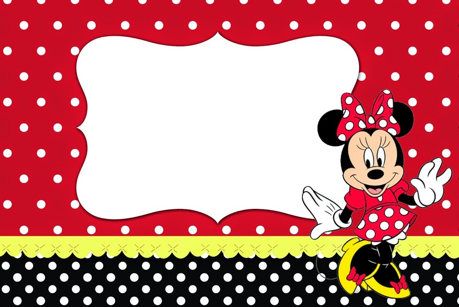 Download Minnie Mouse Background Polka Dots Red Clipart