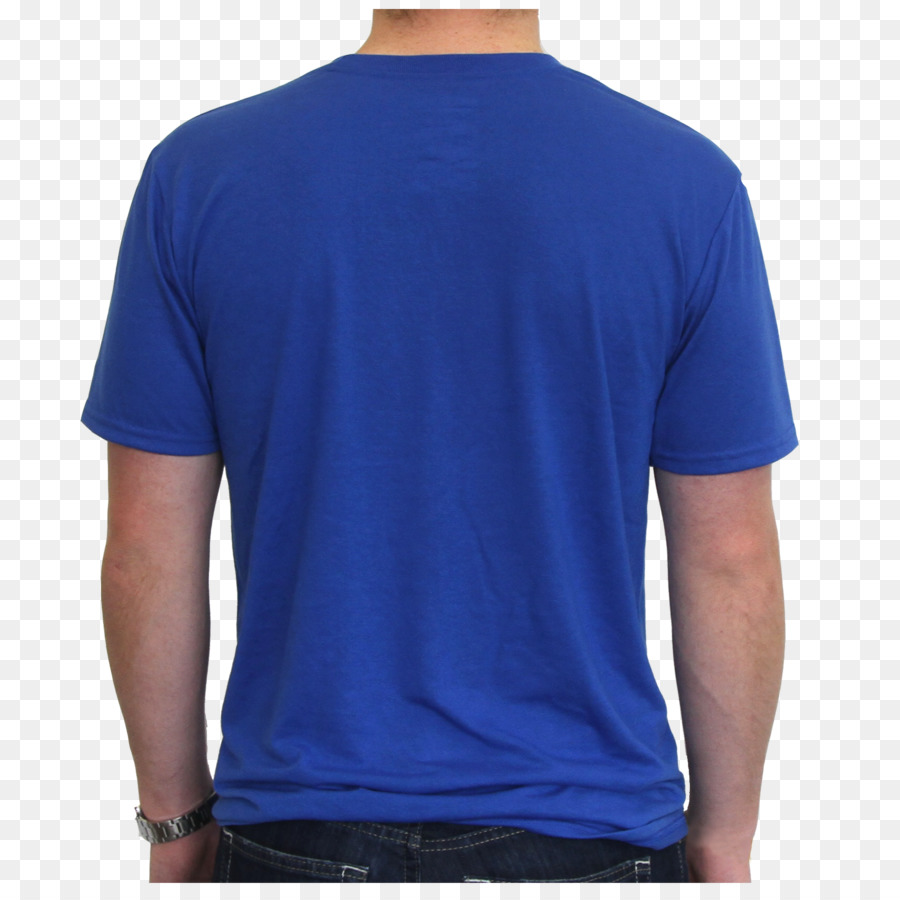 Tshirt Polo back Front Blue