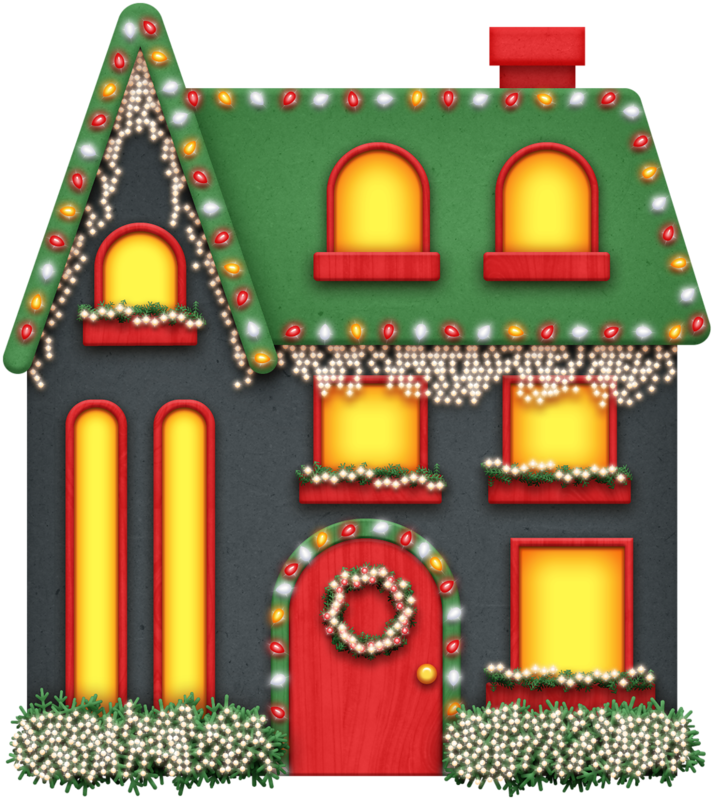 Christmas Village Illustration Clipart House Illustration Christmas Transparent Clip Art