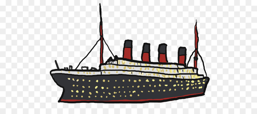 Boat Cartoon Clipart Drawing Illustration Ship