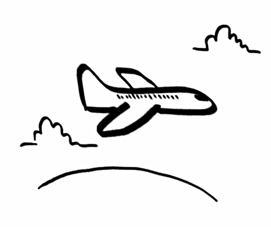 How To Draw Small Airplane ~ Drawing Tutorial Easy