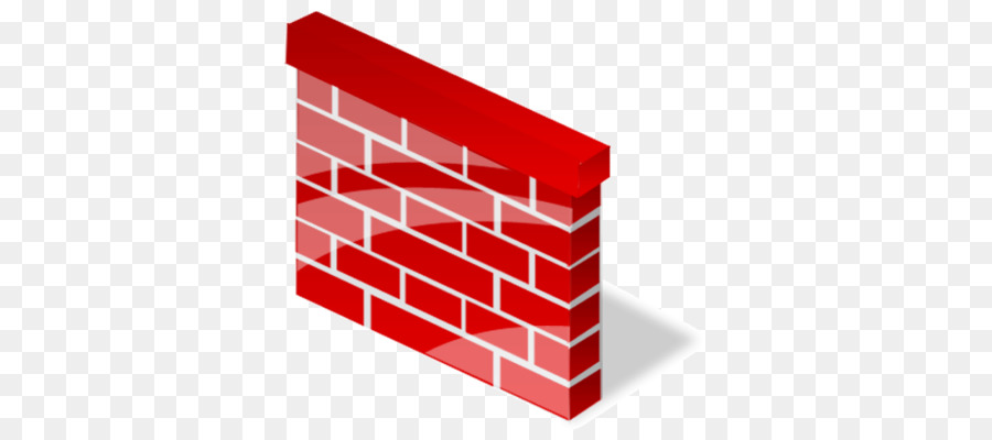 Network Cartoon Clipart Firewall Red Brick Transparent Clip Art