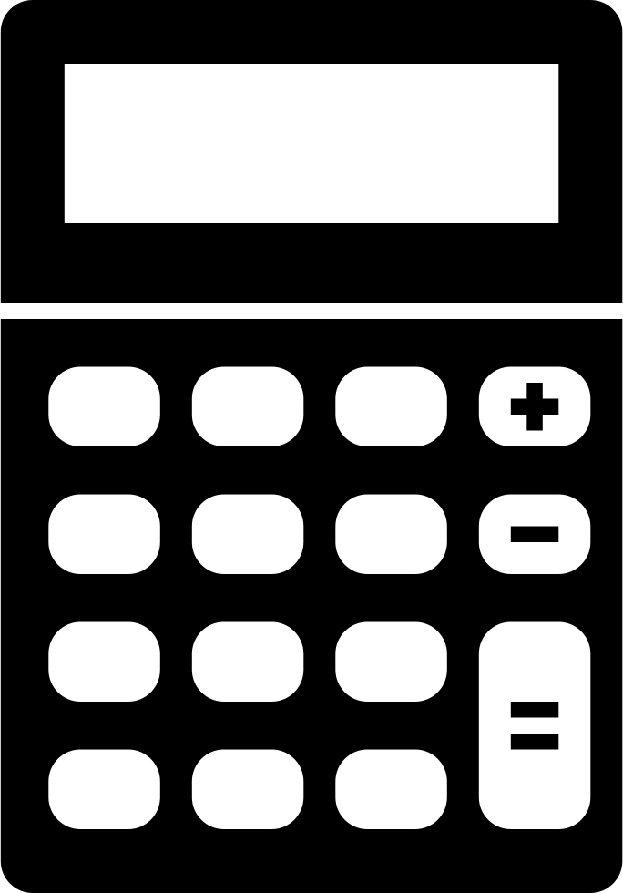 Plus Icon Clipart Calculator Black Text Transparent Clip Art