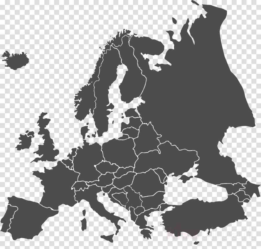 Grey Map Of Europe With Countries Free Vector Maps Images