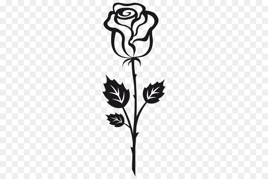 Black And White Flower Clipart Flower Rose Graphics