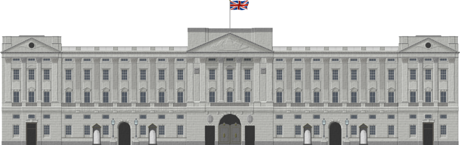 Clipart Buckingham Palace Cartoon - 736x1012 collection of queen of