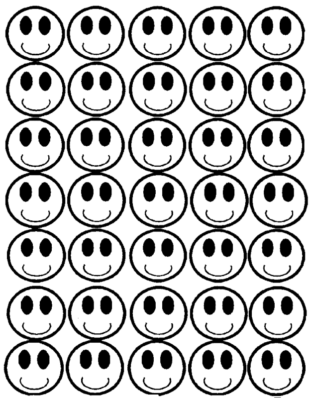 Smiley Face Behavior Chart Printable