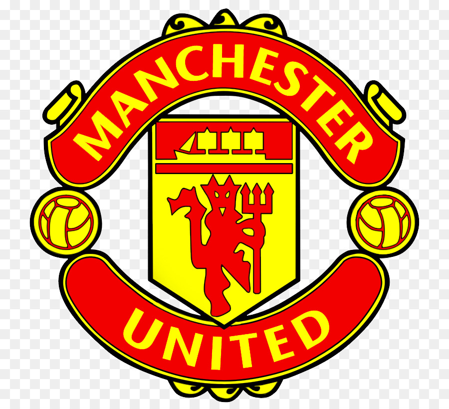 Manchester United Logo clipart - Football, Yellow, Text, transparent