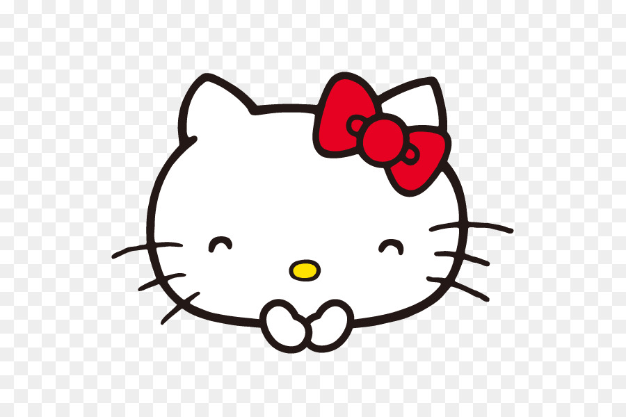 Hello Kitty Cartoon clipart - Font, Line, Product, transparent clip art