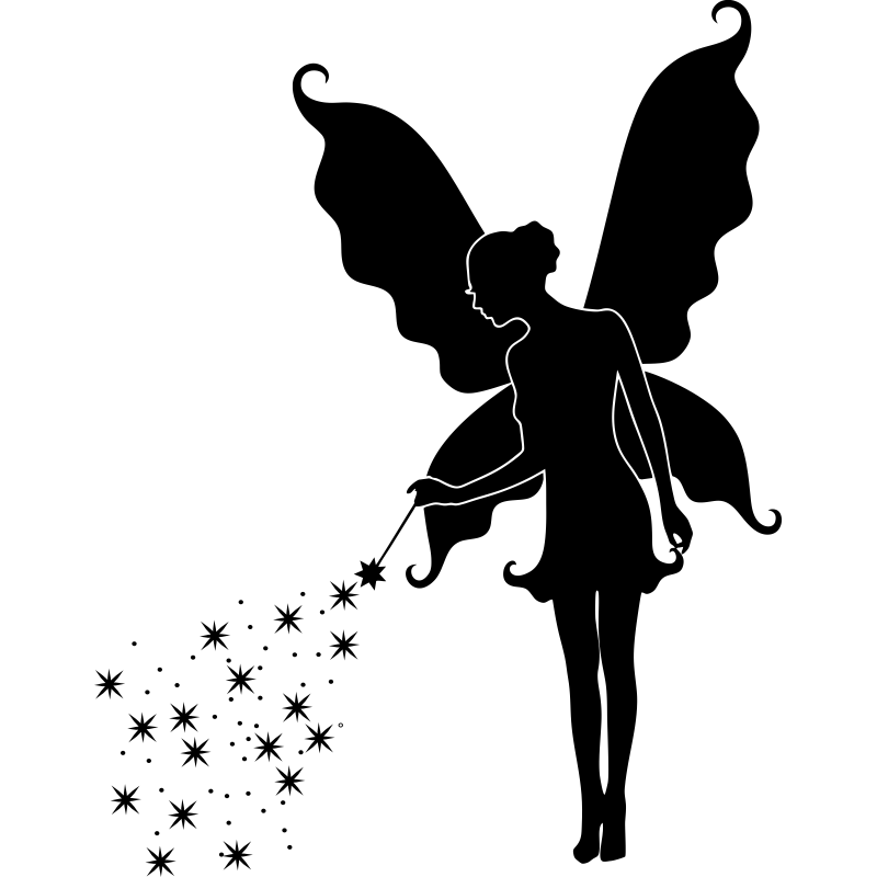 Butterfly Black And White Clipart. 