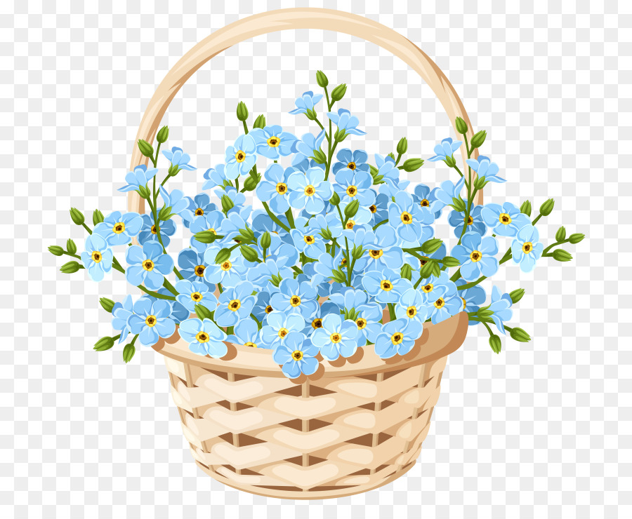 Basket Of Flowers Clipart - Basket Flowers High Res Stock Images