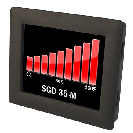 lascar panelpilot led digital panel multi-function meter for voltage, 75mm x 92mm, sgd 35-m clipart SGD24-M Lascar Display device Touchscreen