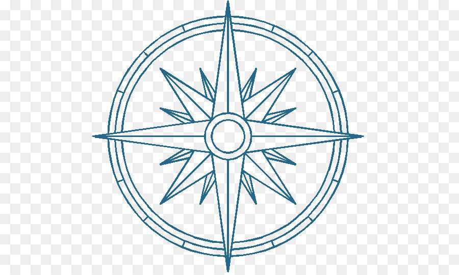 Compass Rose Drawing Clipart Tattoo Compass Drawing