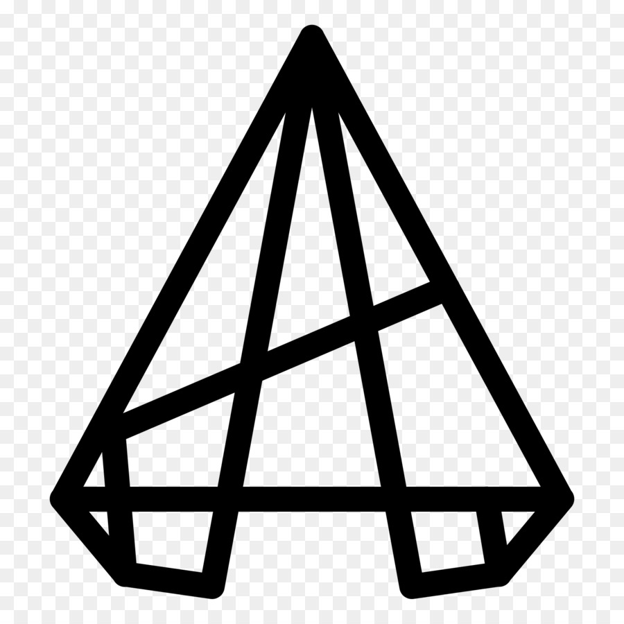 Autocad Logo Clipart Graphics Drawing Triangle Transparent