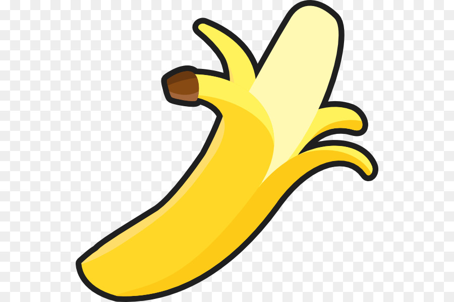 Banana Peel Clipart Banana Yellow Food Transparent Clip Art