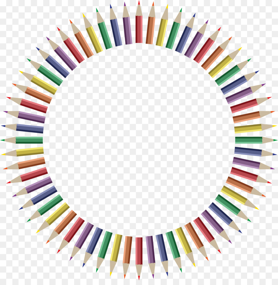 Рамка из цветных карандашей