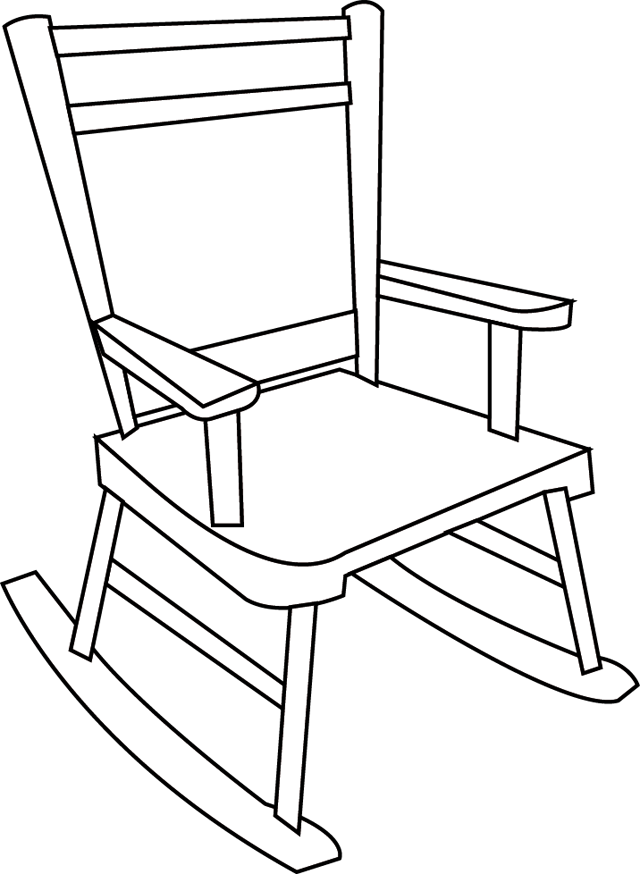 Chair Coloring Rocking Getdrawings Sketch Coloring Page