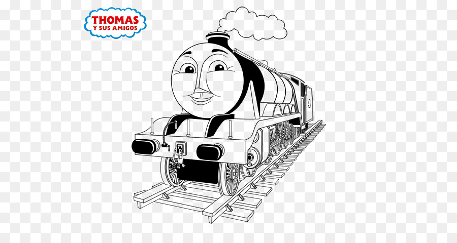 thomas the train black and white