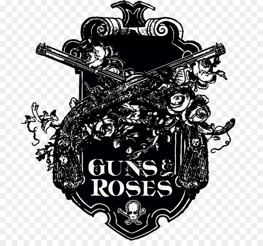 Guns N Roses Logo Clipart Tshirt Font Design Transparent Clip Art