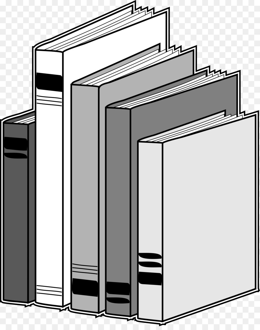 Book Black And White Clipart Book Library Illustration Transparent Clip Art