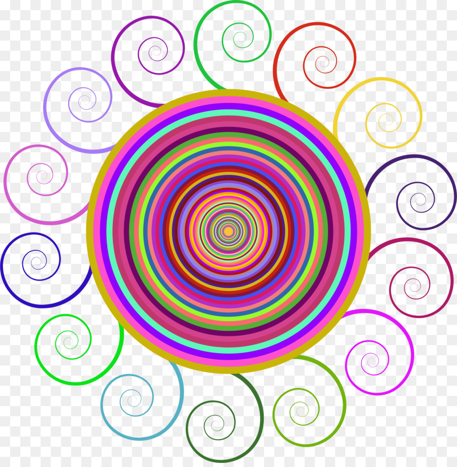 Концентрические цветные круги