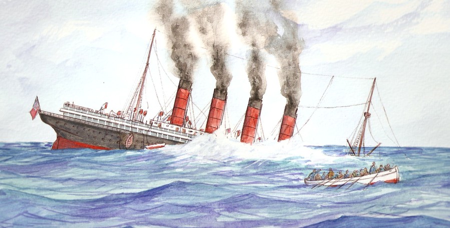 Download Hundimiento Del Barco Lusitania Clipart Sinking Of