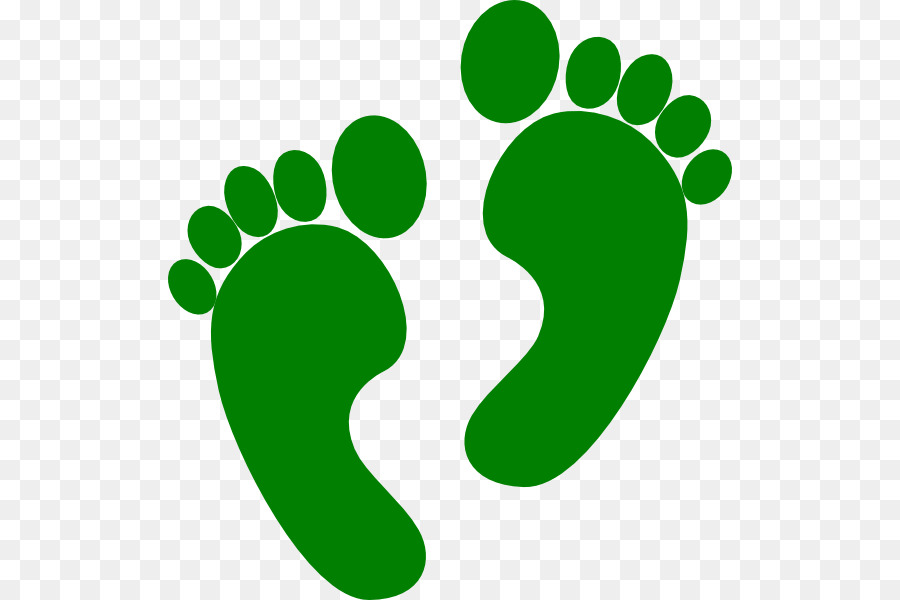 Green Leaf Logo Clipart Footprint Green Text Transparent Clip Art