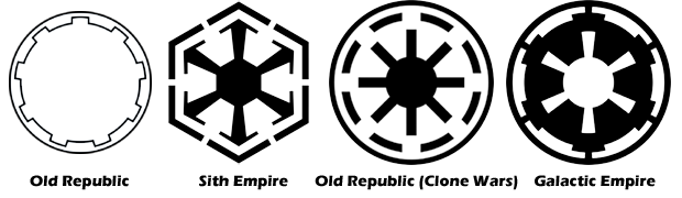 Download Republic Logo Vs Empire Logo Clipart Star Wars The Old
