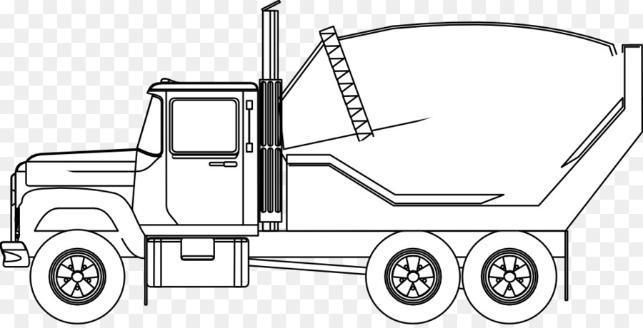 Book Black And White Clipart Car Truck Transport Transparent Clip Art