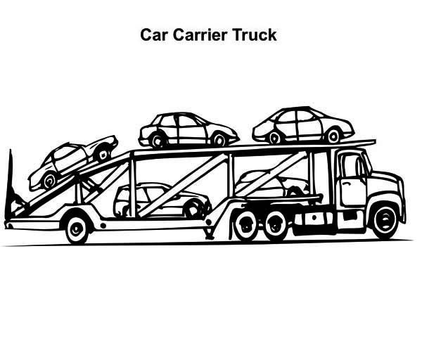 8300 Car Carrier Coloring Pages  Images