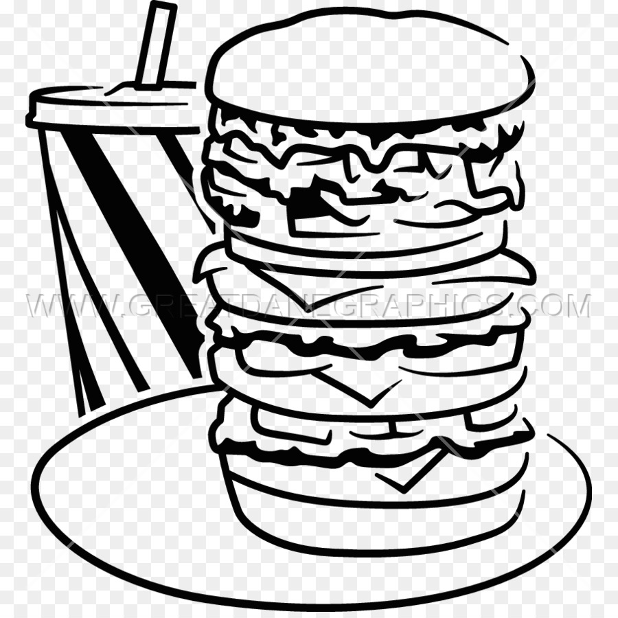 Hamburger Cartoon Clipart. 