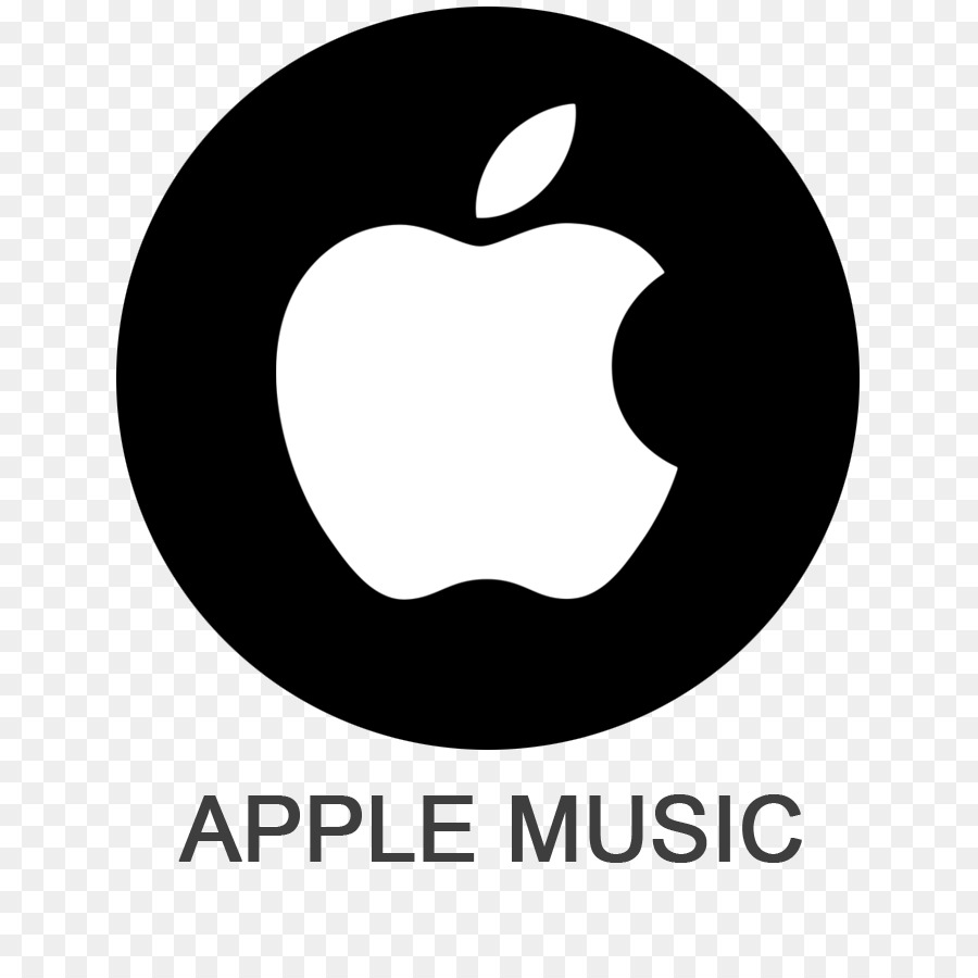 White Apple Logo Clipart Apple Music Text Transparent Clip Art